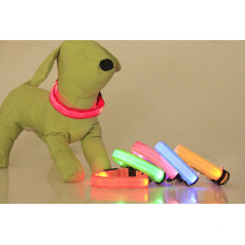 New product PU flashing lights dog collar